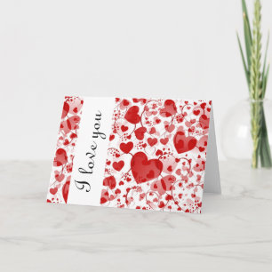 HERZSMUSTER ART 7 + I Liebe Sie Karte