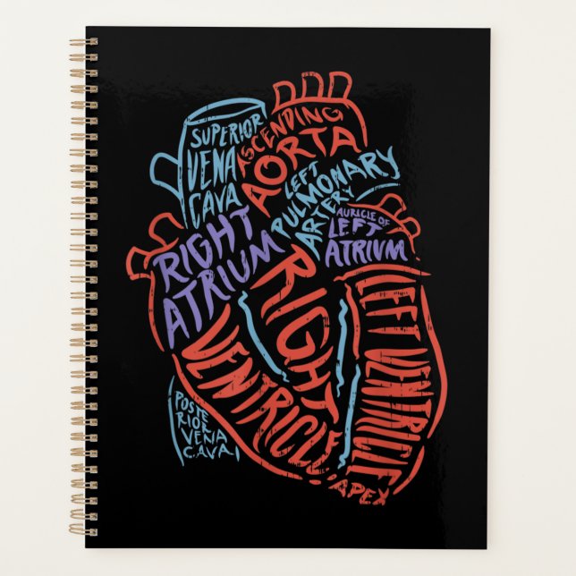 Herzspezialist Anatomie Doktor Medizinische Biolog Planer (Vorderseite)