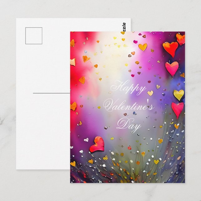 Herzspray Postkarte (Vorne/Hinten)