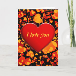 HERZSTART Muster ART 8 + Herz + Ihr Text Karte