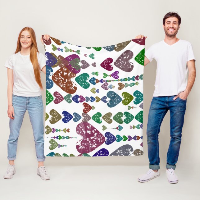 Herzstrings Fleecedecke (Beispiel)