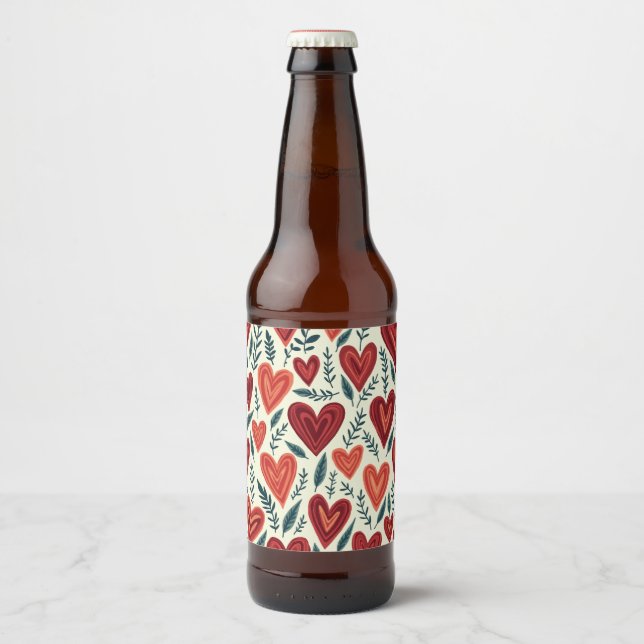 Herzstück Bierflasche. Bierflaschenetikett (Vorderseite)