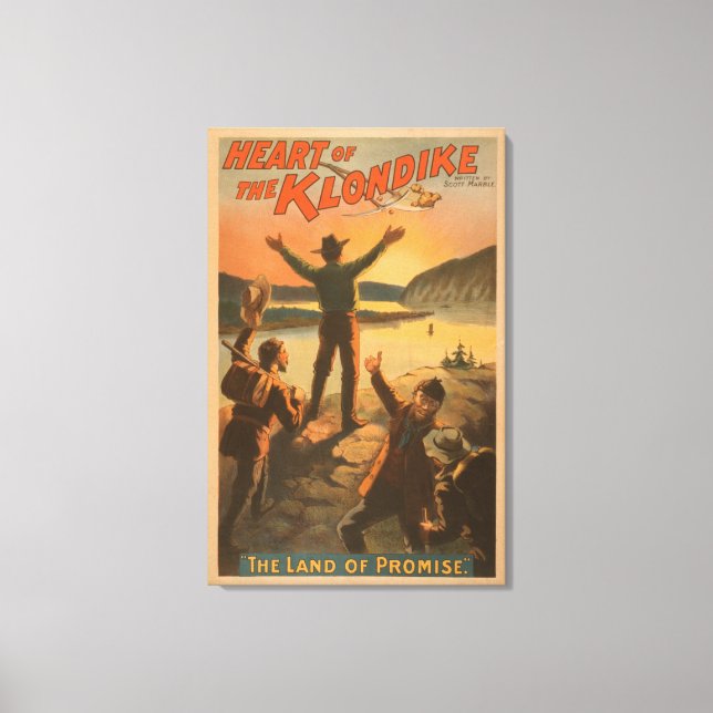 Herzstück der Klondike "Land des Versprechens" Ber Leinwanddruck (Vorderseite)