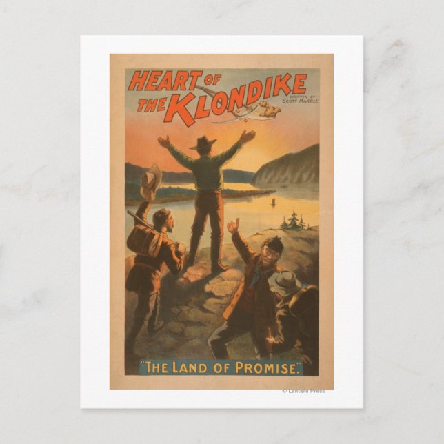 Herzstück der Klondike "Land des Versprechens" Ber Postkarte (Vorderseite)
