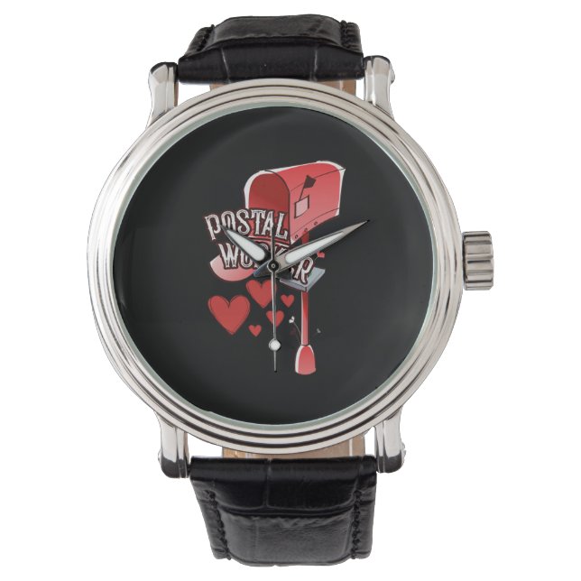 Herzstück des Postarbeiters - Postdienst der Liebe Armbanduhr (Vorderseite)