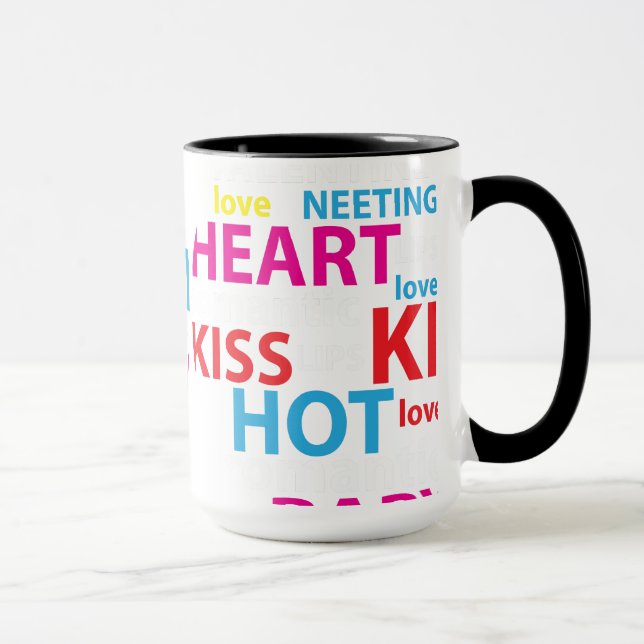 Herzstück mit Valentininbegriffen Tasse (Rechts)