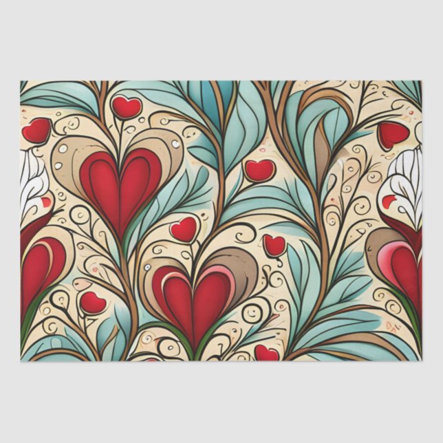 Herzstück Seidenpapier (Vorderseite)