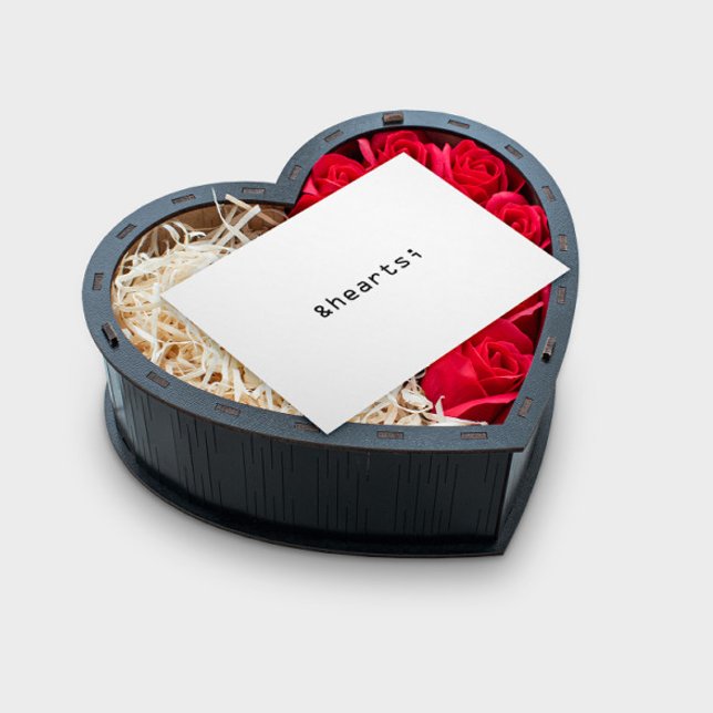 Herzsymbol in HTML-Karte Feiertagskarte (Create your own Valentine's Day greeting card.)