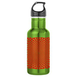 Herzsymbole Rot Mandala-Muster-25870 Edelstahlflasche