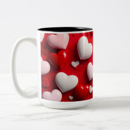 Herztasse Zweifarbige Tasse