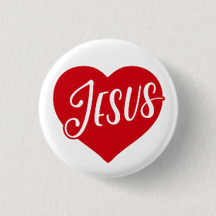 Herztaste der Jesus-Liebe Button