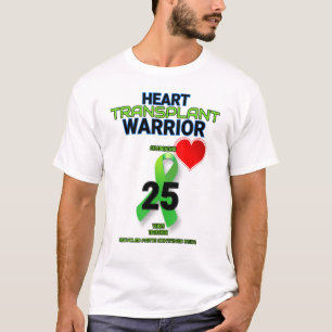 Herztransplantation 25 Jahre Jubiläum 25 W T-Shirt