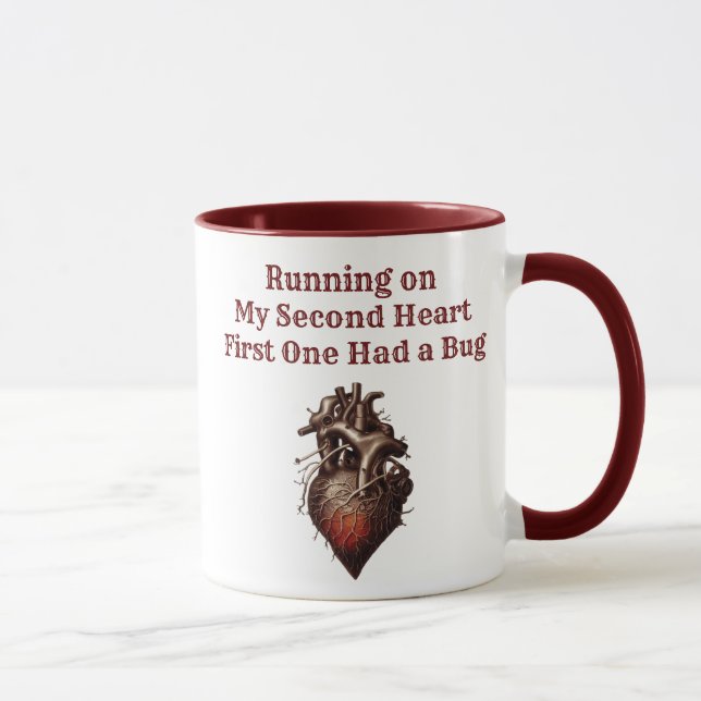 Herztransplantation Funny Viktorianisch Steampunk Tasse (Rechts)