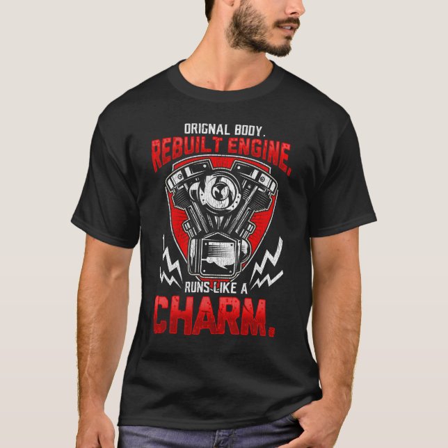 Herztransplantation Operation Rebuilt Motor Umgehu T-Shirt (Vorderseite)