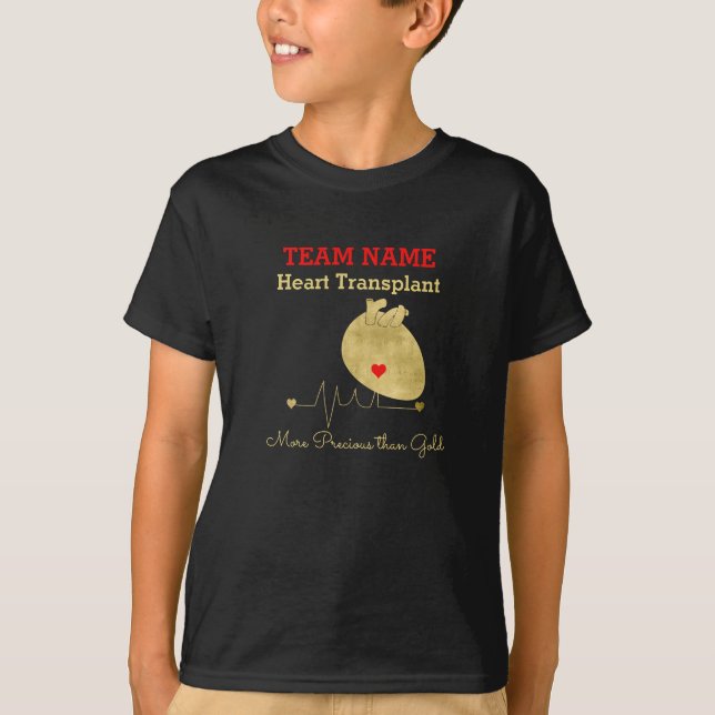 Herztransplantatteam Anpassbare Kinder T-Shirt (Vorderseite)