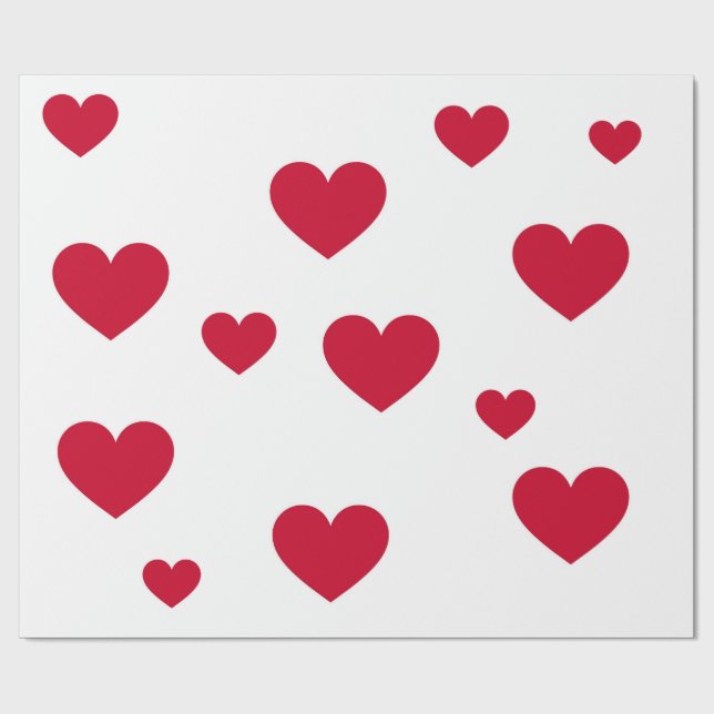 Herzumschlag Geschenkpapier (Flach)