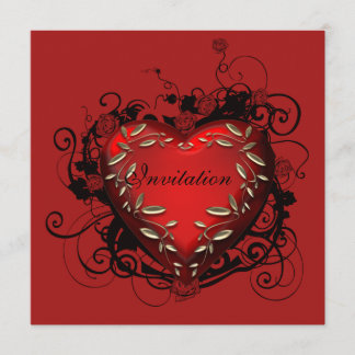 HerzValentinstag Party Einladung