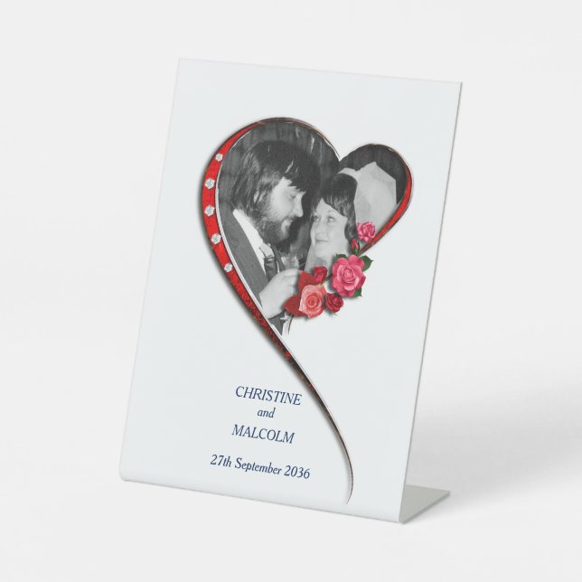 Herzverheiratung Sockelschild (Vorderseite)