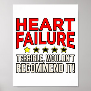 Herzversagen Schreckliche Herzkrankheit Awareness Poster