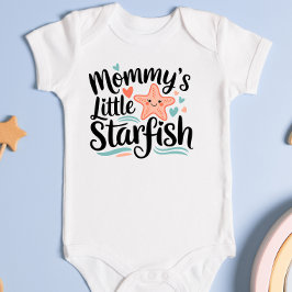 Herzwärmende Mommy's Little Starfish Baby Strampler