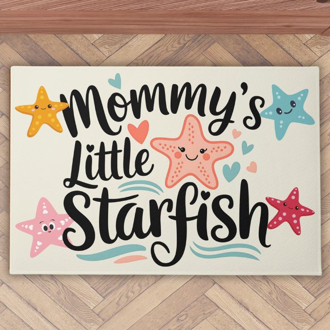 Herzwärmende Mommy's Little Starfish Fußmatte (Von Creator hochgeladen)