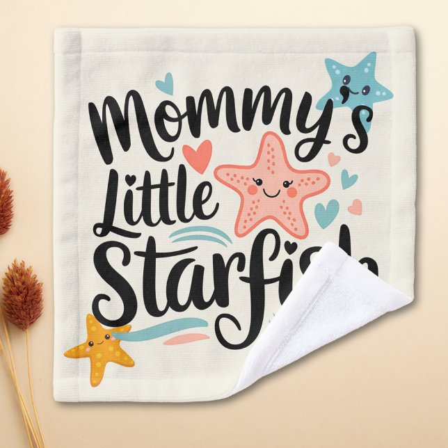 Herzwärmende Mommy's Little Starfish Waschlappen (Von Creator hochgeladen)