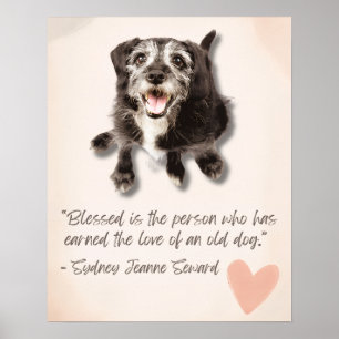 Herzwärmendes Dog Poster, Dekoration für Haustiere