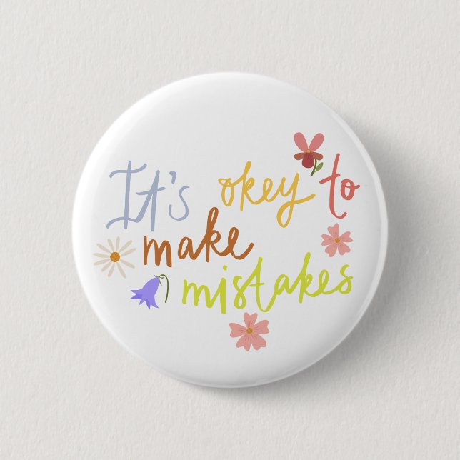 Herzwärmendes Kind zitiert Design für liebevolle E Button (Vorderseite)