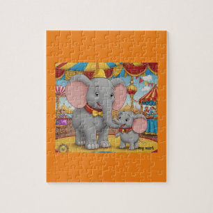 Herzwärmung Dumbo und Frau Jumbo Circus Puzzle