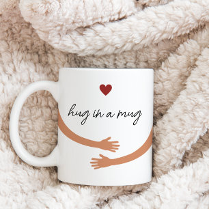 Herzwärmung Minimalistische ästhetische Liebe Kaffeetasse