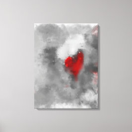 Herzwunsch 18" x 24" modern abstrakt leinwanddruck