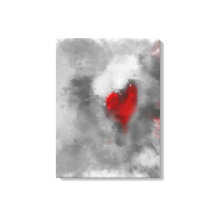 Herzwunsch 18" x 24" modern abstrakt
