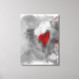 Herzwunsch 18" x 24" modern abstrakt leinwanddruck