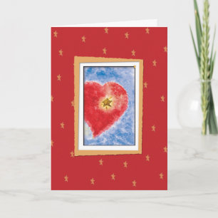 Herzwunschkarte Feiertagskarte