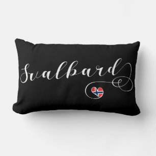 Herzwurbard-Flagge, Spitsbergen, Norwegen Lendenkissen