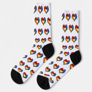 Herzwurganfarben Socken