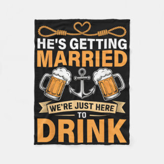 Hes Getried Funny Trauzeugen Bachelor Party Fleecedecke