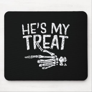 Hes Meine Leckerei Skeleton Halloween Paare Kostüm Mousepad