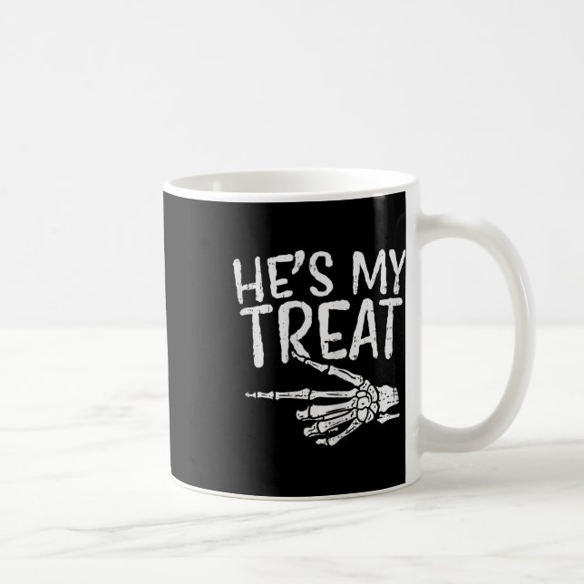 Hes Meine Leckerei Skeleton Matching Couple Hallow Kaffeetasse (Rechts)