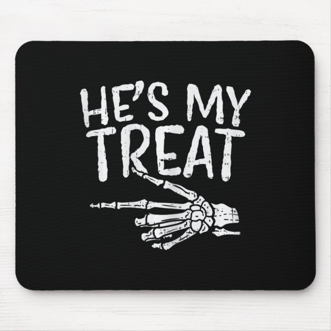 Hes Meine Leckerei Skeleton Matching Couple Hallow Mousepad (Vorne)