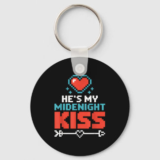 Hes My Midnight Kiss Happy New Year Matching Coupl Schlüsselanhänger