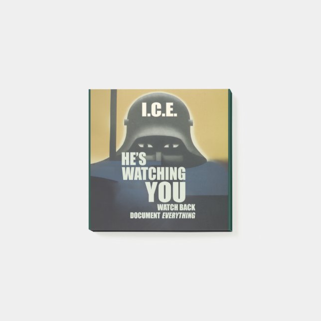 He's Watching You 2026 Post-it Klebezettel (Vorderseite)