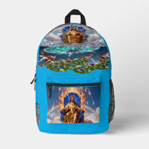Hesekiels Vision von den Engeln, den Wagen und Bedruckter Rucksack