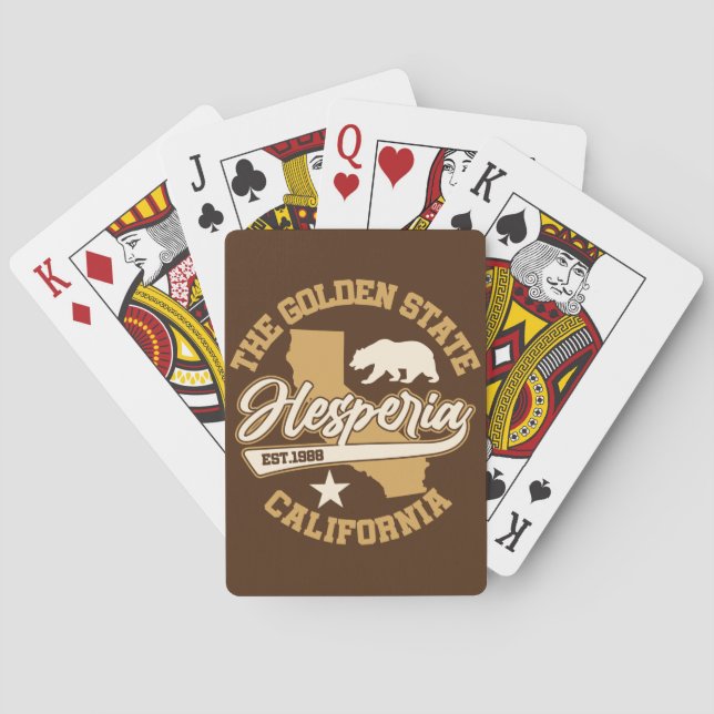 Hesperia, Kalifornien Spielkarten (Rückseite)