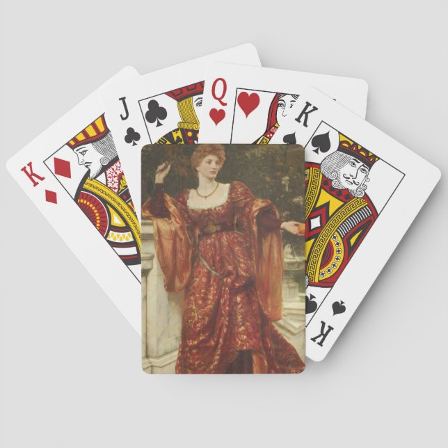 Hesperia (von Frank Dicksee) Spielkarten (Rückseite)