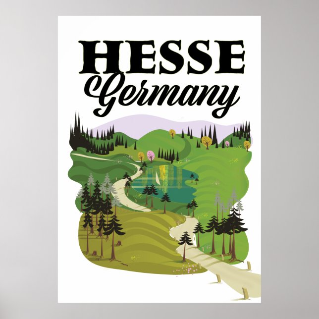 Hesse Germany Travel Poster (Vorne)