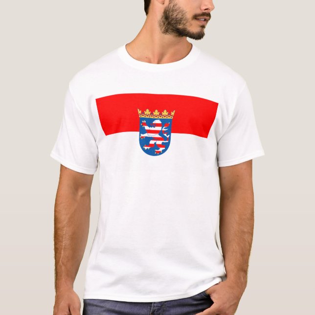 Hessen Flagge T-Shirt (Vorderseite)
