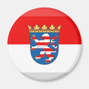 Hessen-Flaggen-Edelstein Magnet