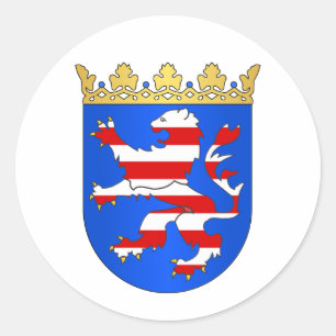 Hessen (Hessen) COA Runder Aufkleber