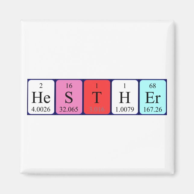 Hesther Periodenmagnetmagnet Magnet (Vorne)